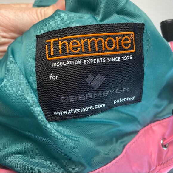 Obermeyer Womens Rhiannon Anorak Jacket Popover Down Filled Pink Size 12 - Picture 12 of 15